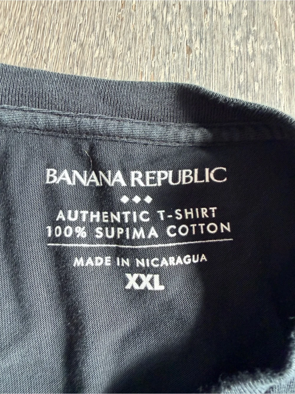 Banana Republic 100% Supima Cotton Authentic T-Shirt in Black Size XXL